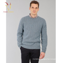 Men's Cable knit Crew neck Jumper Sweater